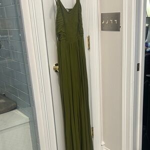 Versona Forest Green Strappy Jumpsuit